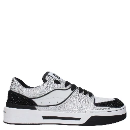 White Leather Low Top Sneakers
