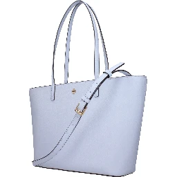 Light Blue Leather Shoulder Bag