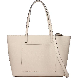 Beige Leather Shoulder Bag