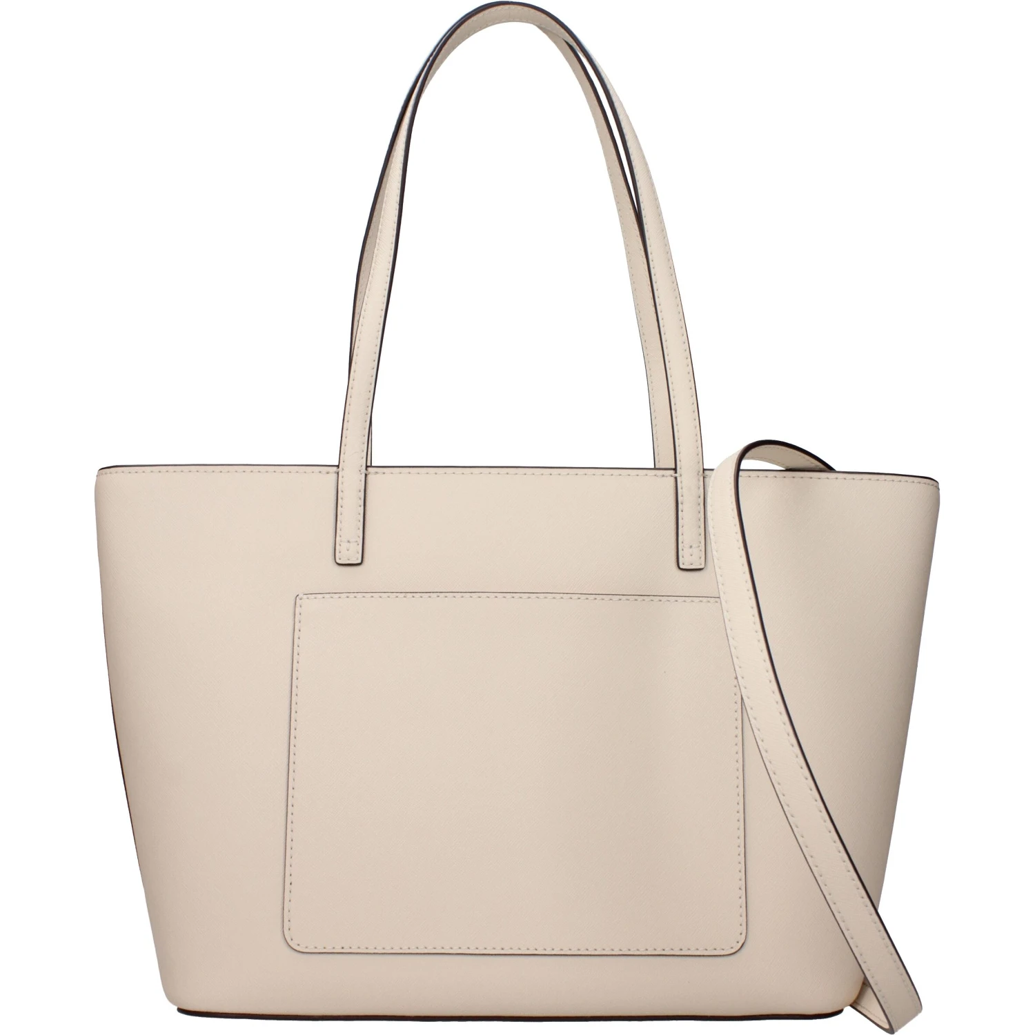 Beige Leather Shoulder Bag