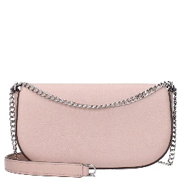 Pink Leather Crossbody Bag