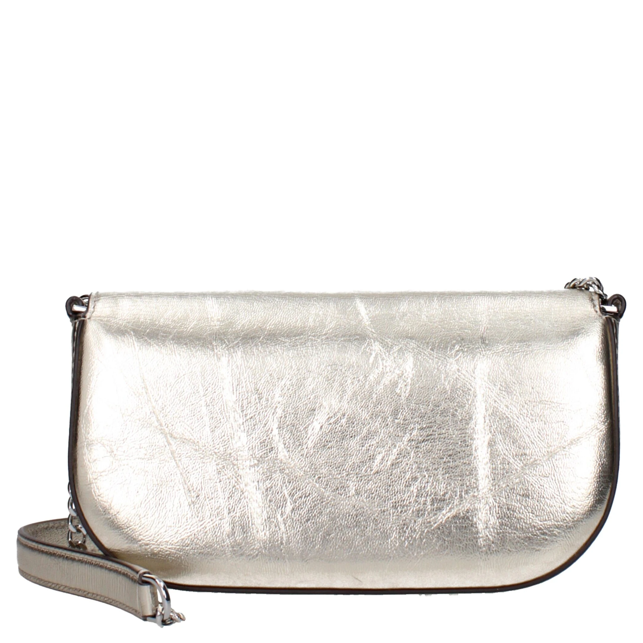 Gold Leather Crossbody Bag