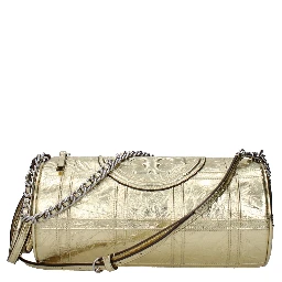 Gold Leather Shoulder Bag