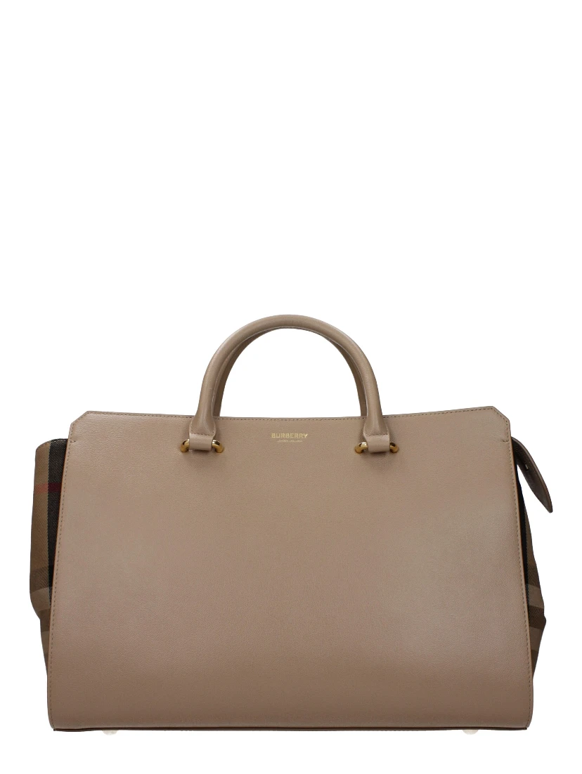 Beige Leather Handbag