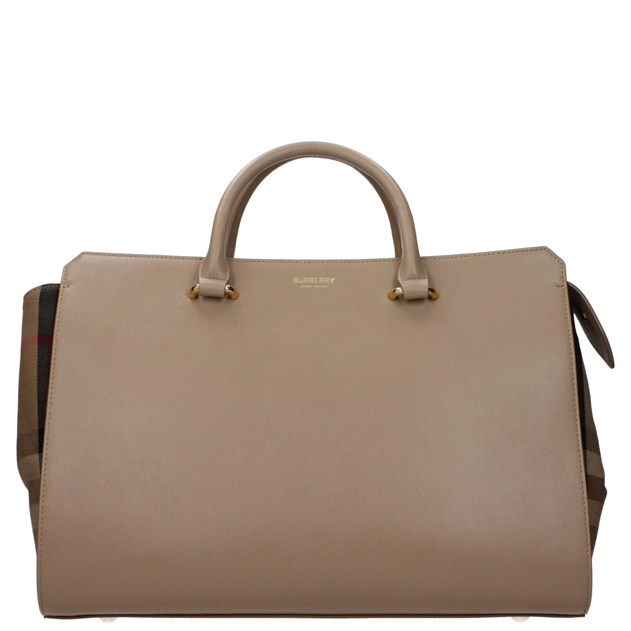 Beige Leather Handbag