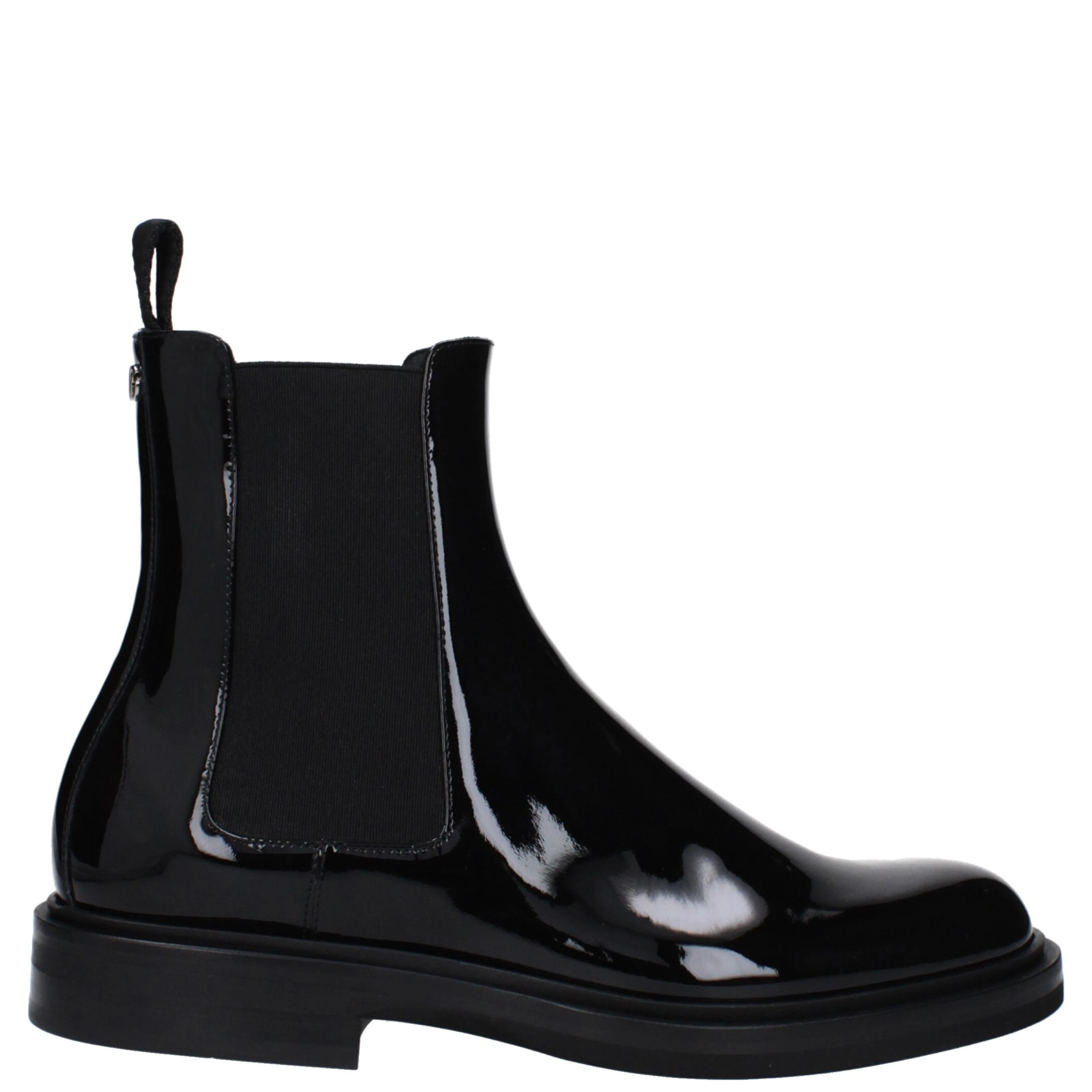 Black Leather Ankle Boots