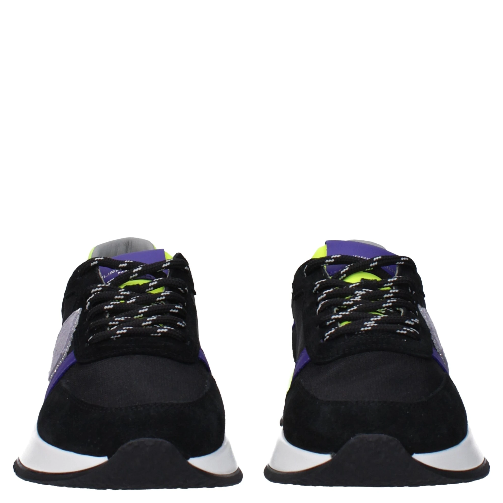 Black Fabric Athletic Sneakers