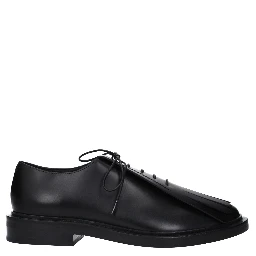 Black Leather Oxfords And Derbies