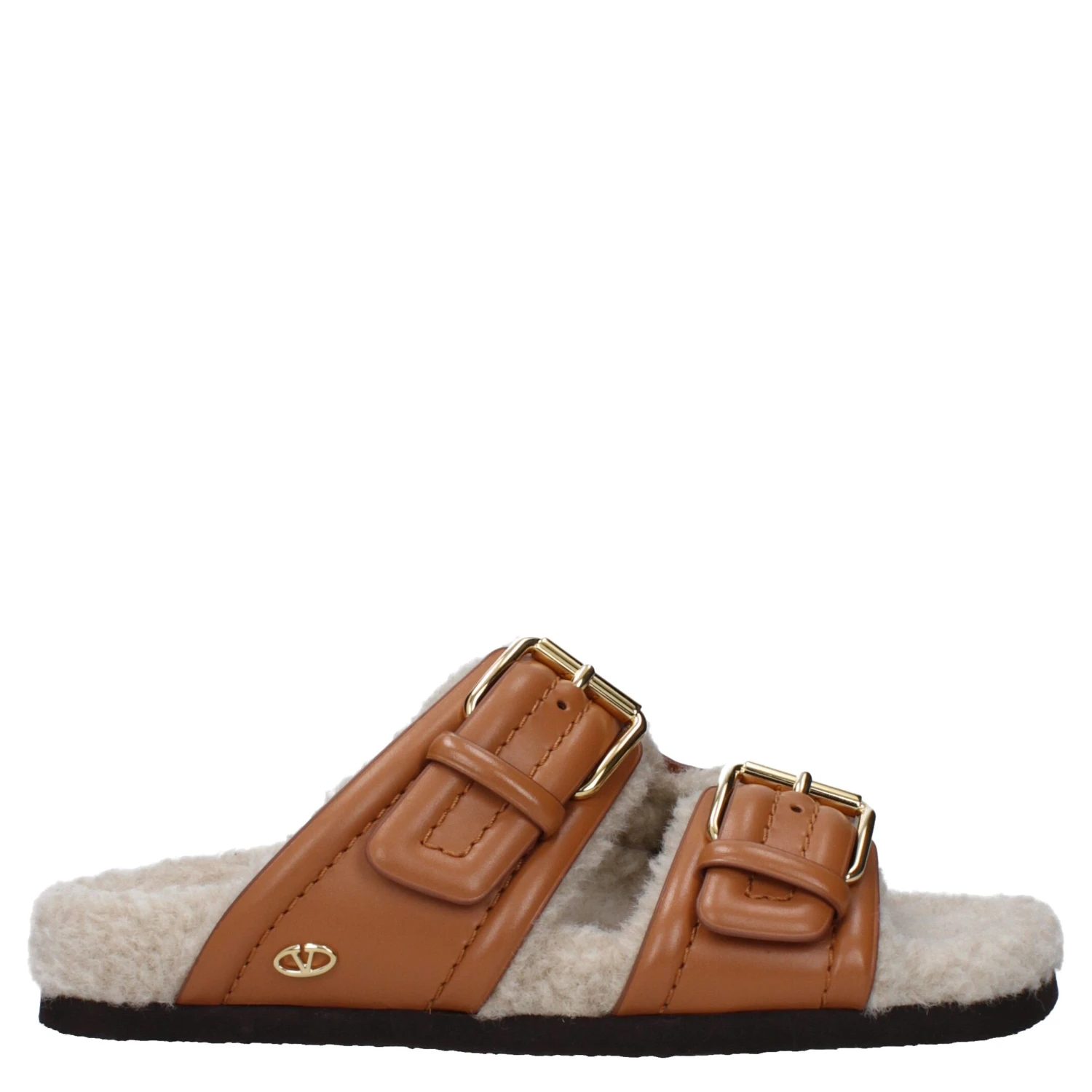 Brown Leather Slippers