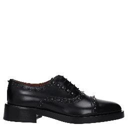 Black Leather Oxfords And Derbies