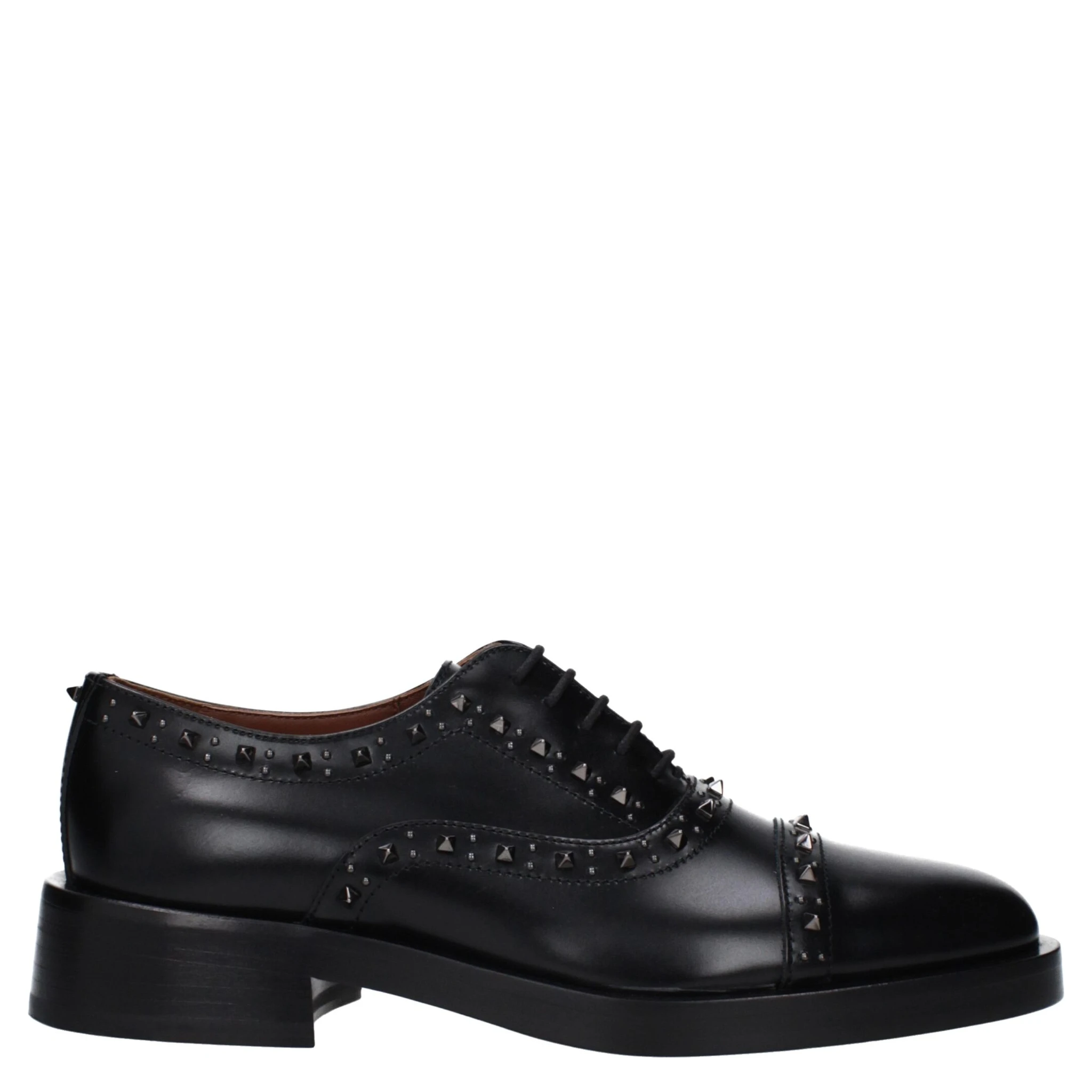 Black Leather Oxfords And Derbies