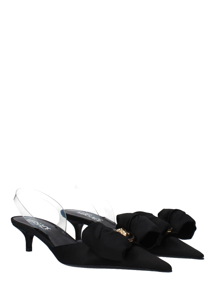 Black Satin Flat Sandals alternative