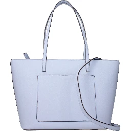Light Blue Leather Shoulder Bag