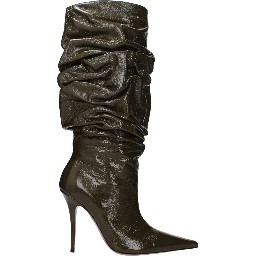 Green Leather Boots