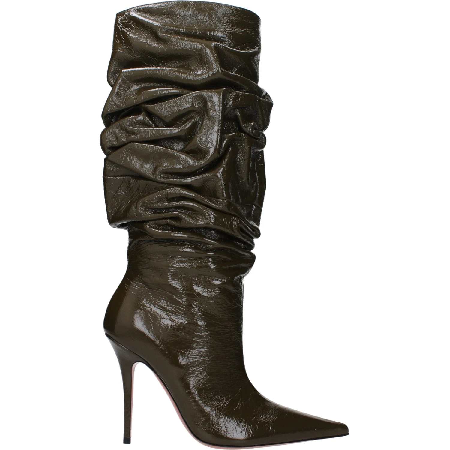 Green Leather Boots
