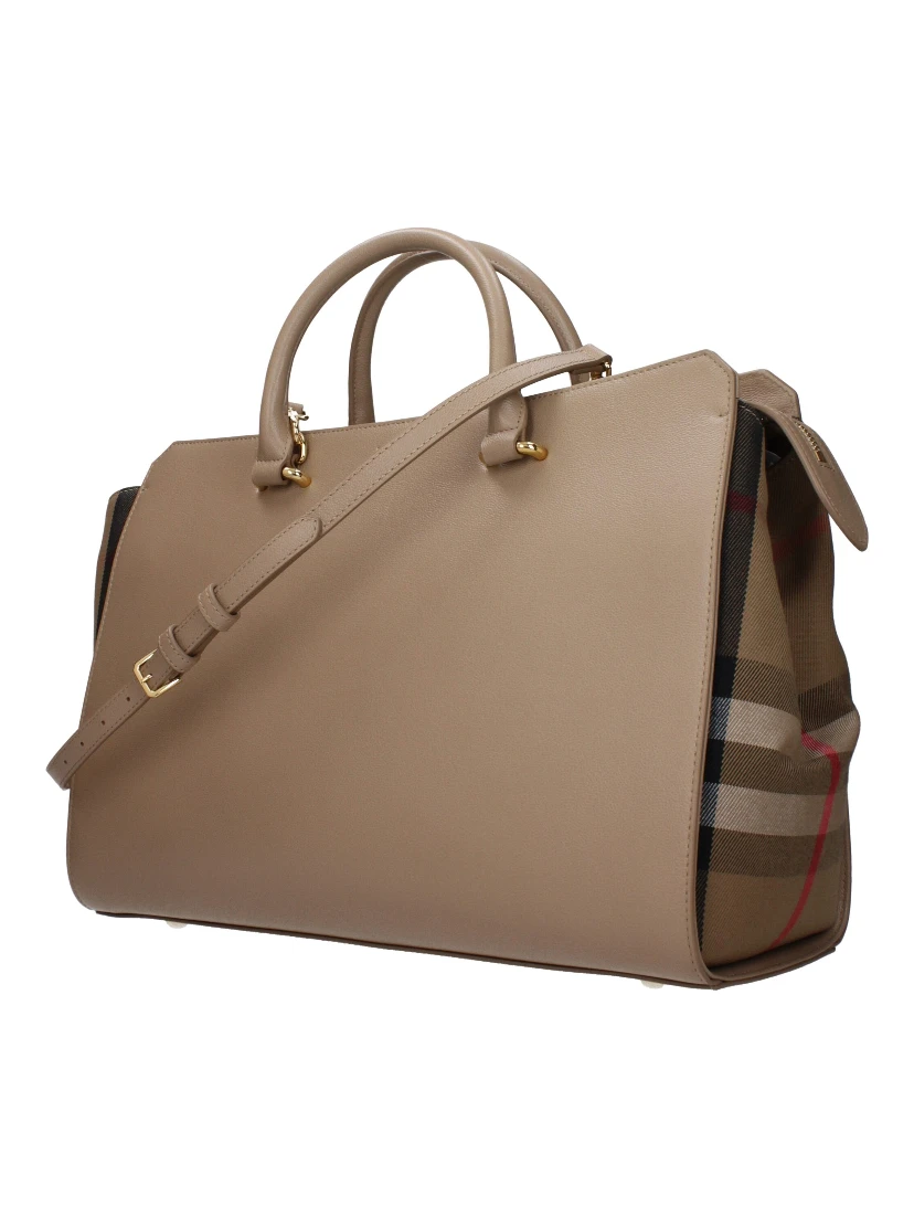 Beige Leather Handbag