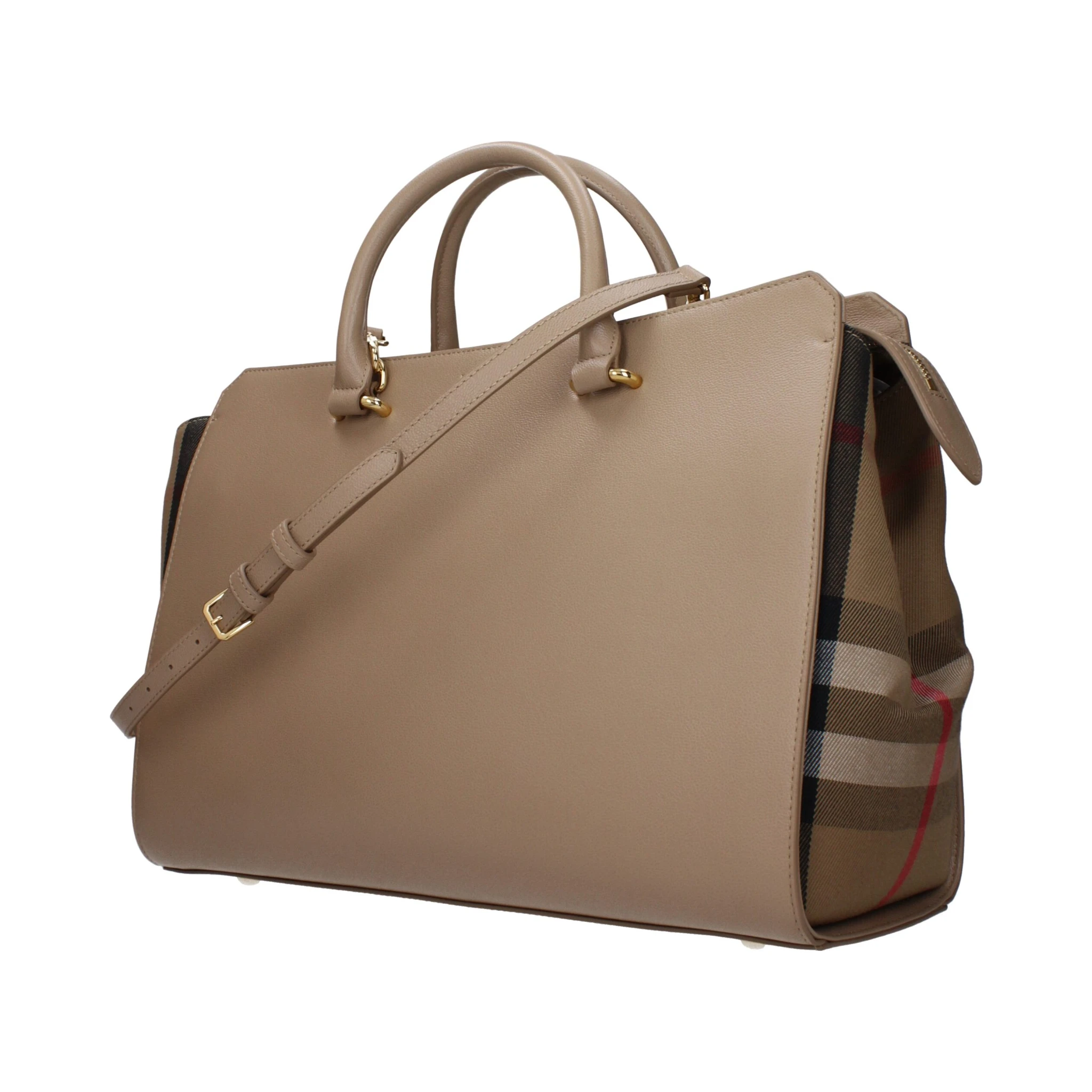 Beige Leather Handbag