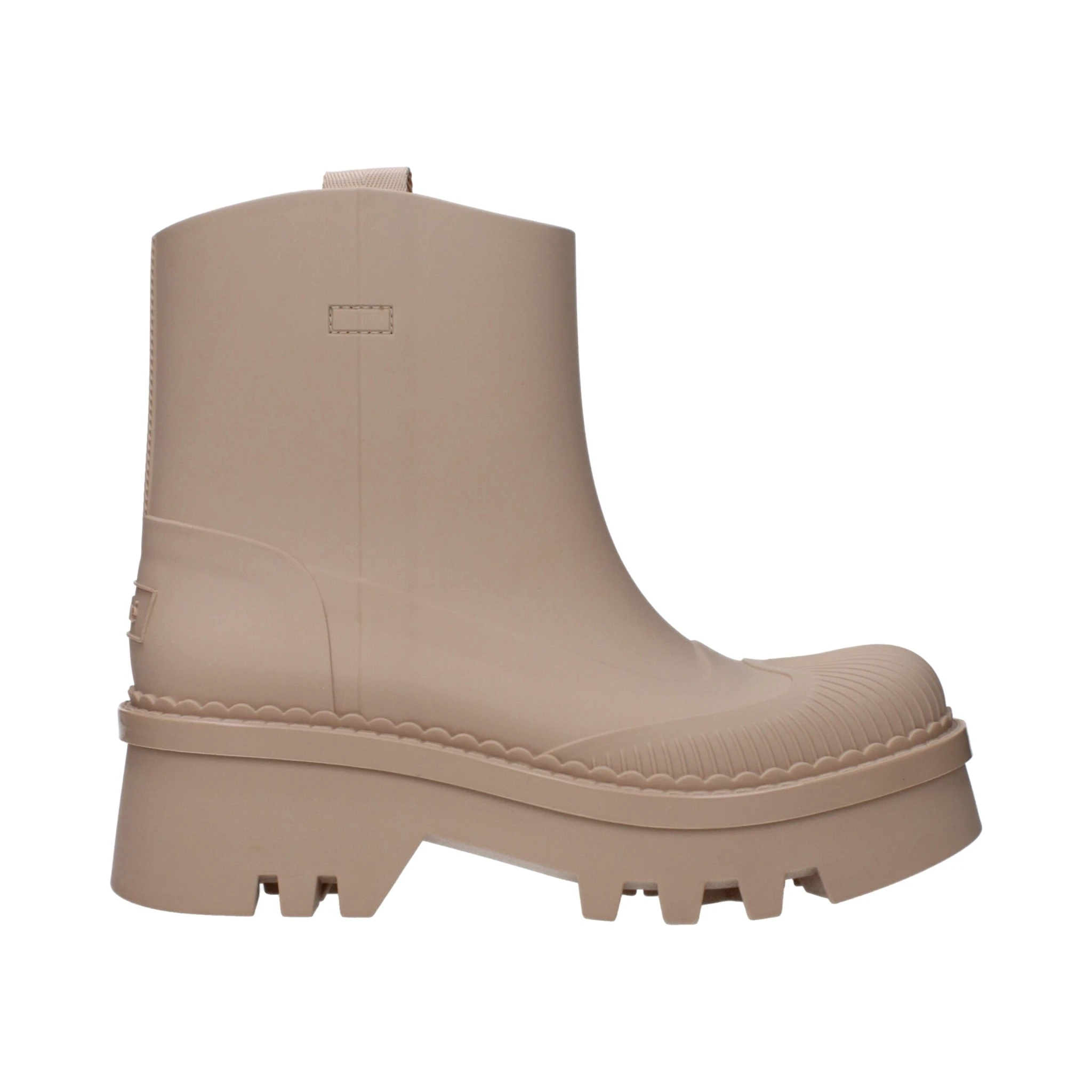 Pink Cotton Ankle Boots