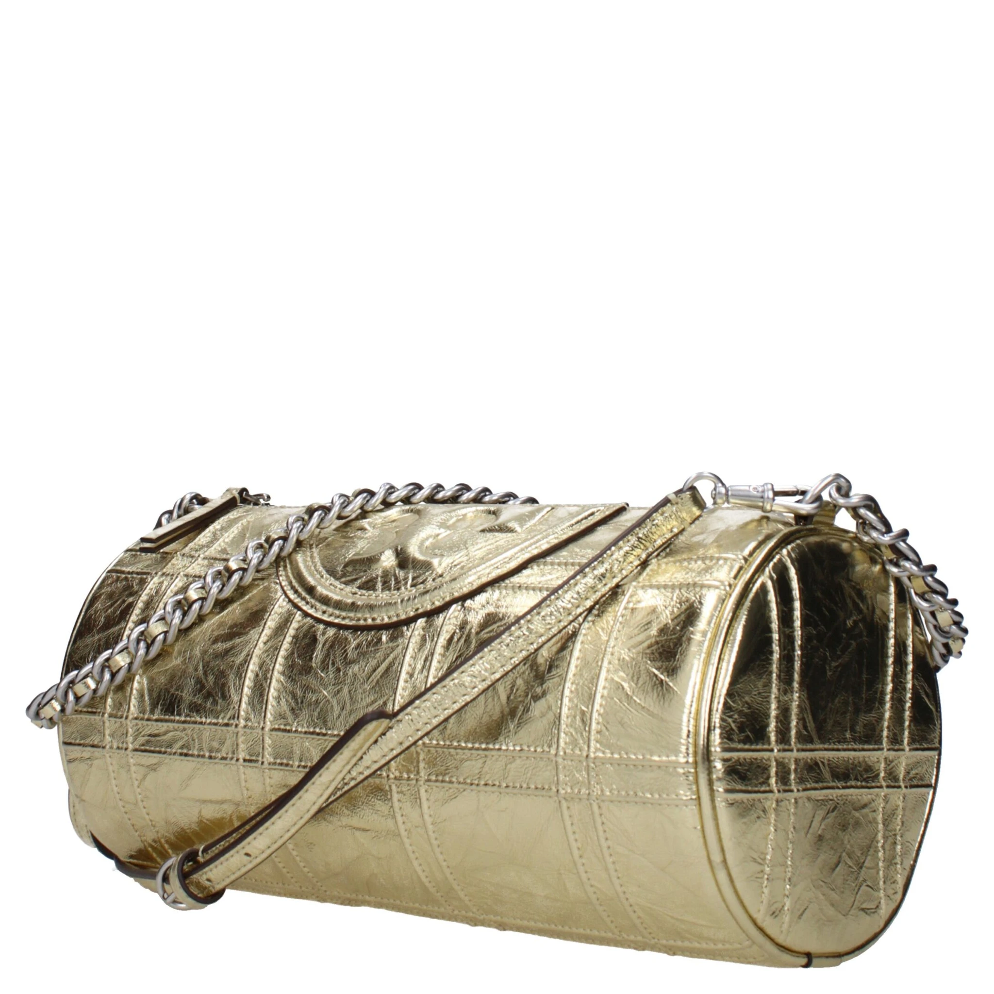 Gold Leather Shoulder Bag