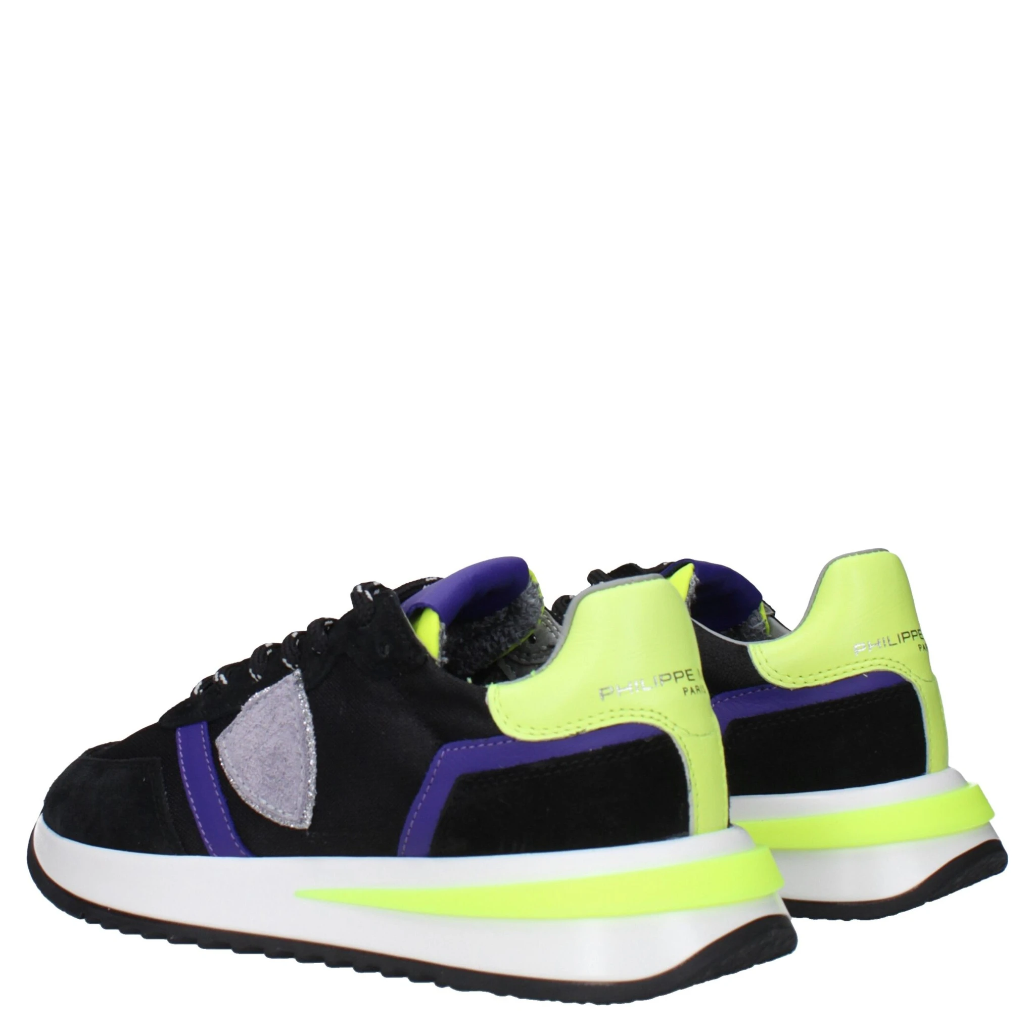 Black Fabric Athletic Sneakers