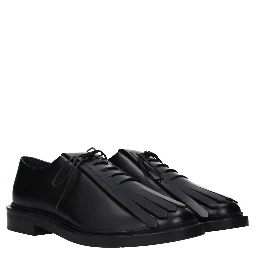 Black Leather Oxfords And Derbies
