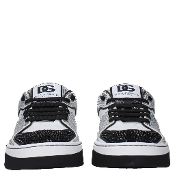 White Leather Low Top Sneakers