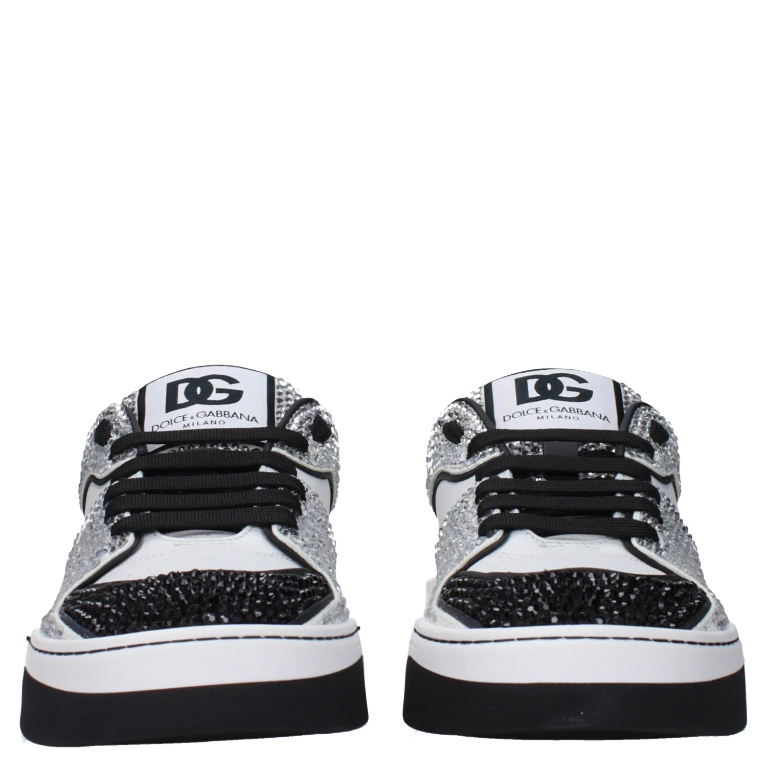 White Leather Low Top Sneakers