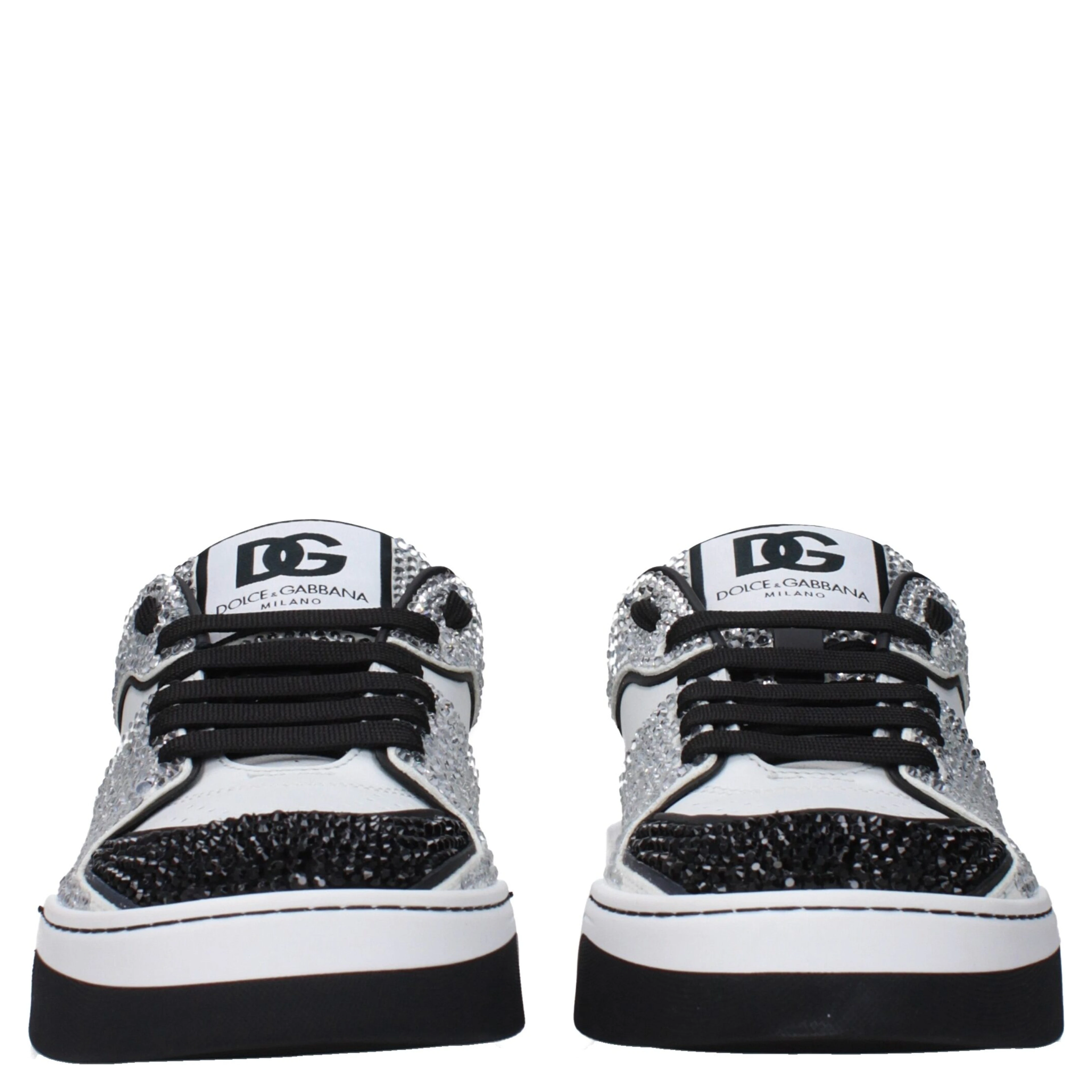 White Leather Low Top Sneakers