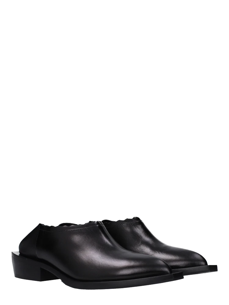 Black Leather Mules alternative