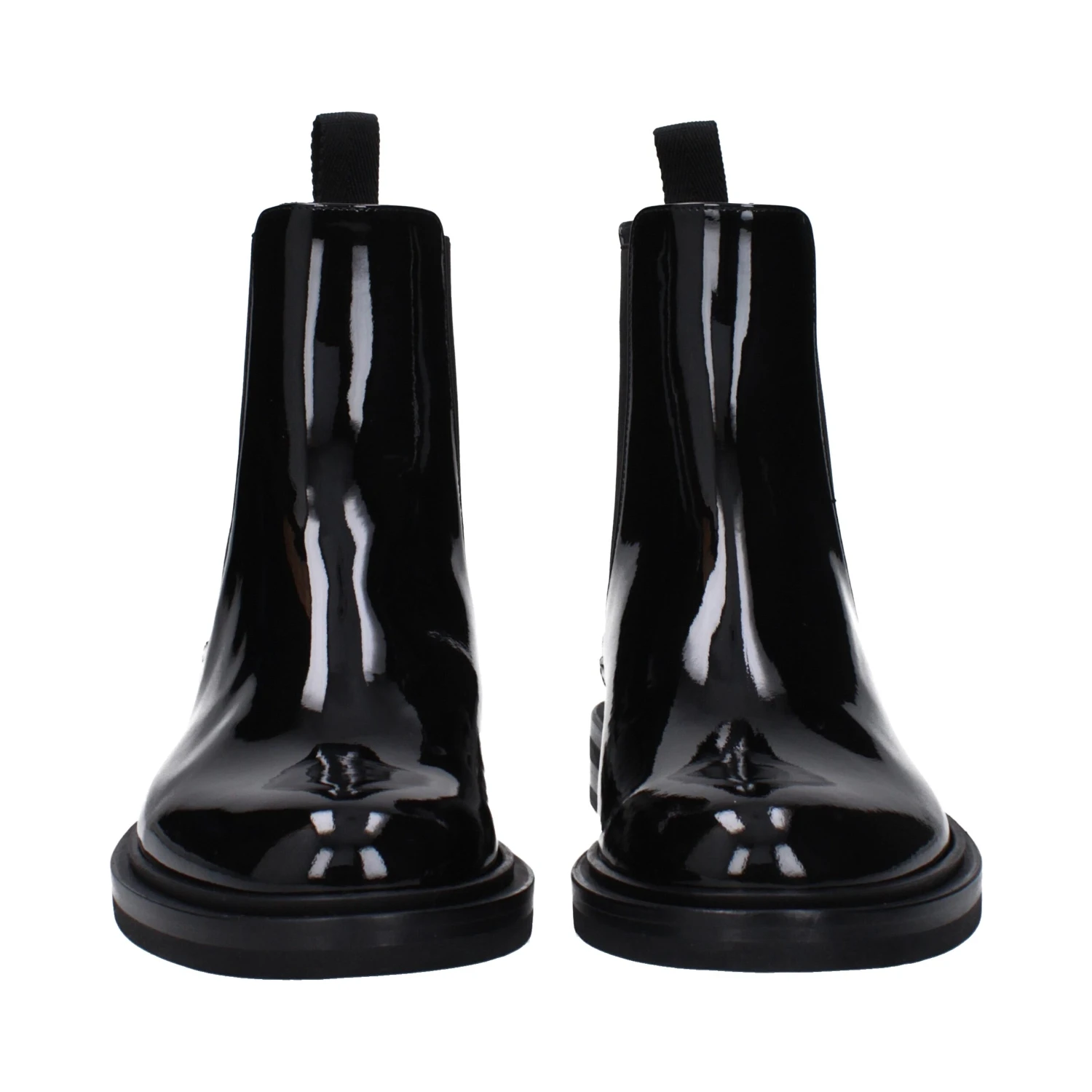 Black Leather Ankle Boots