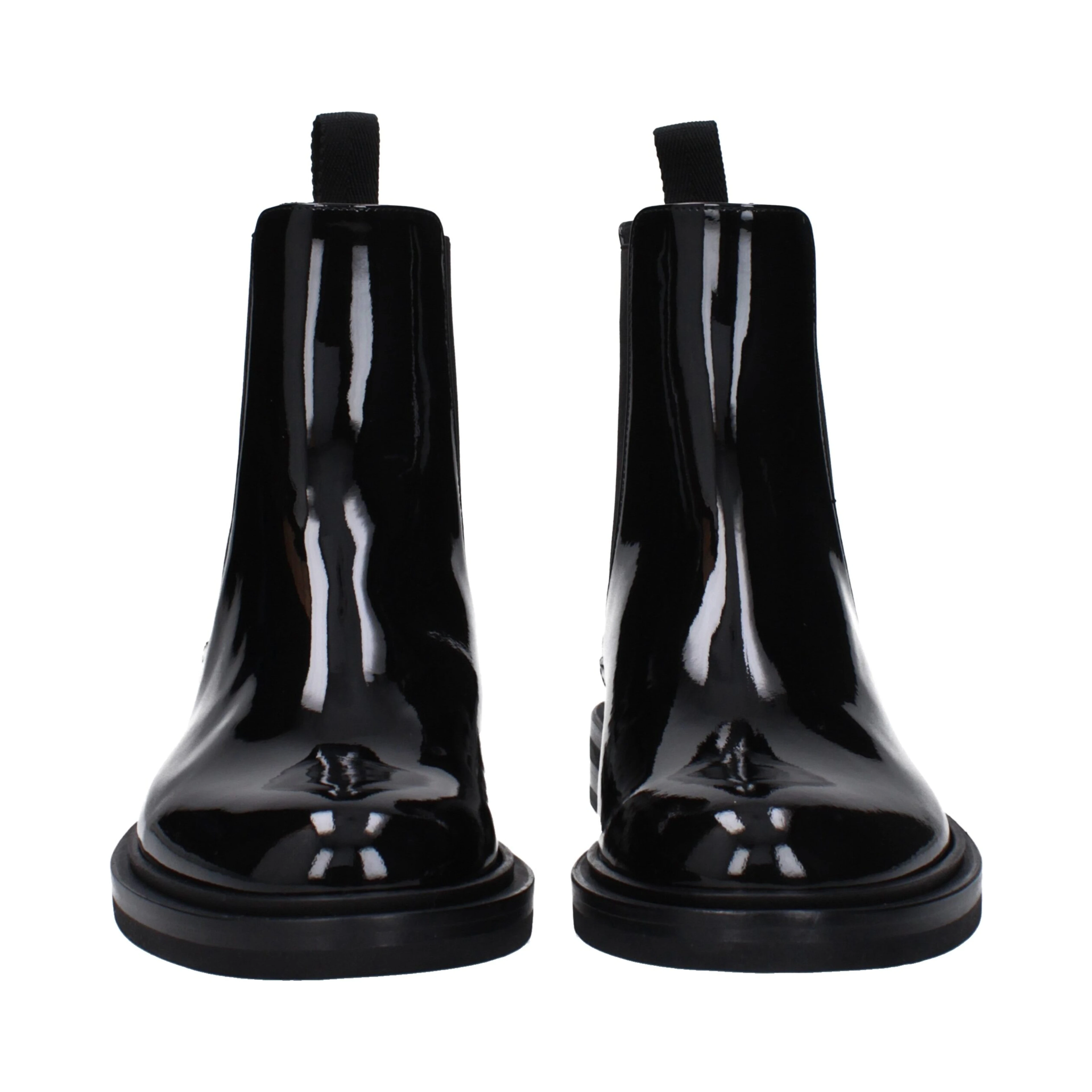 Black Leather Ankle Boots