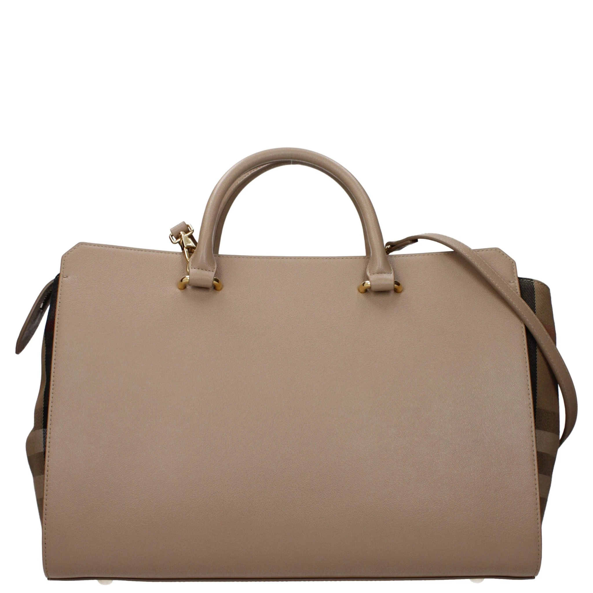Beige Leather Handbag
