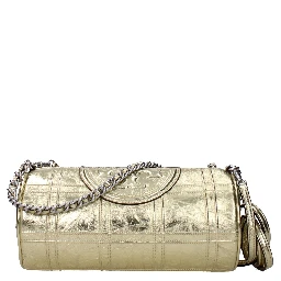 Gold Leather Shoulder Bag