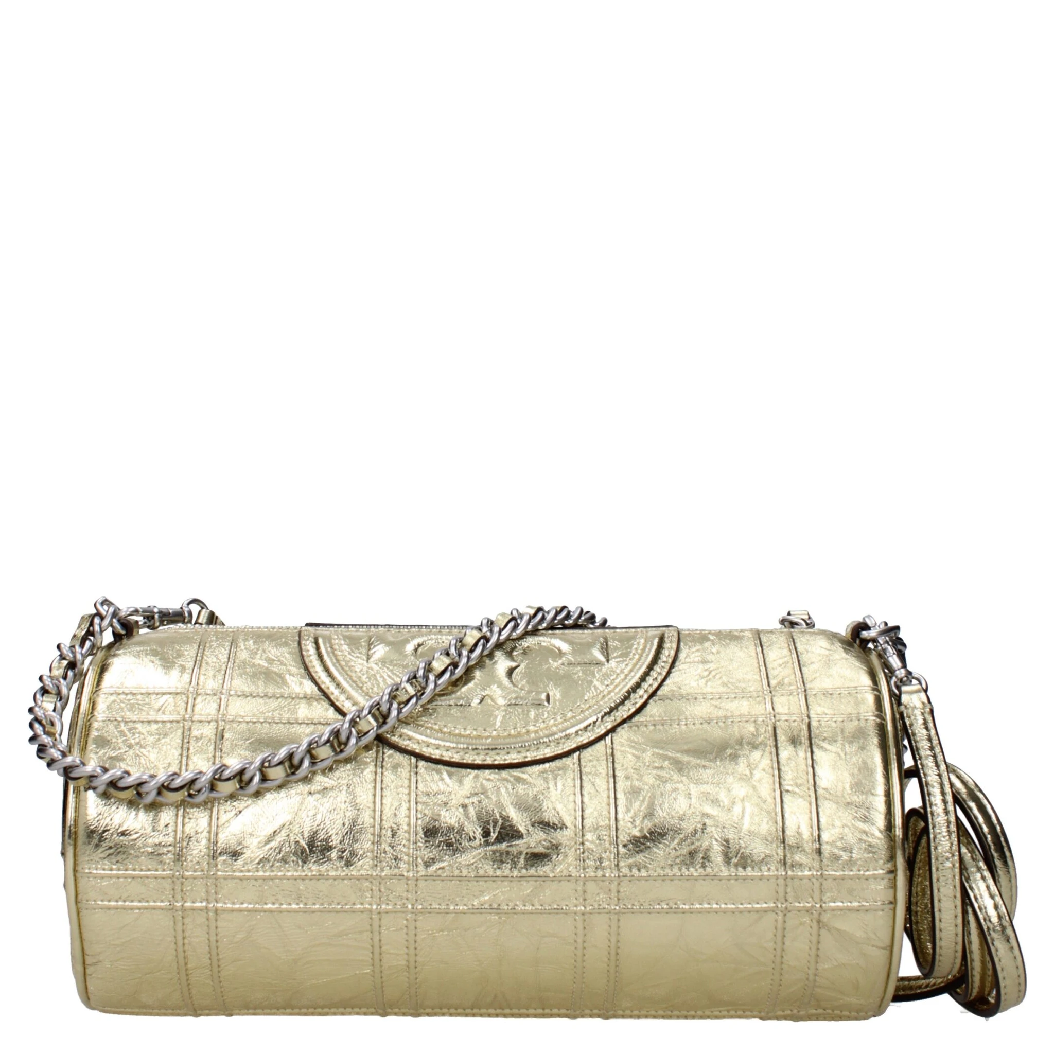 Gold Leather Shoulder Bag