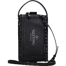 Black Leather Clutch Bag