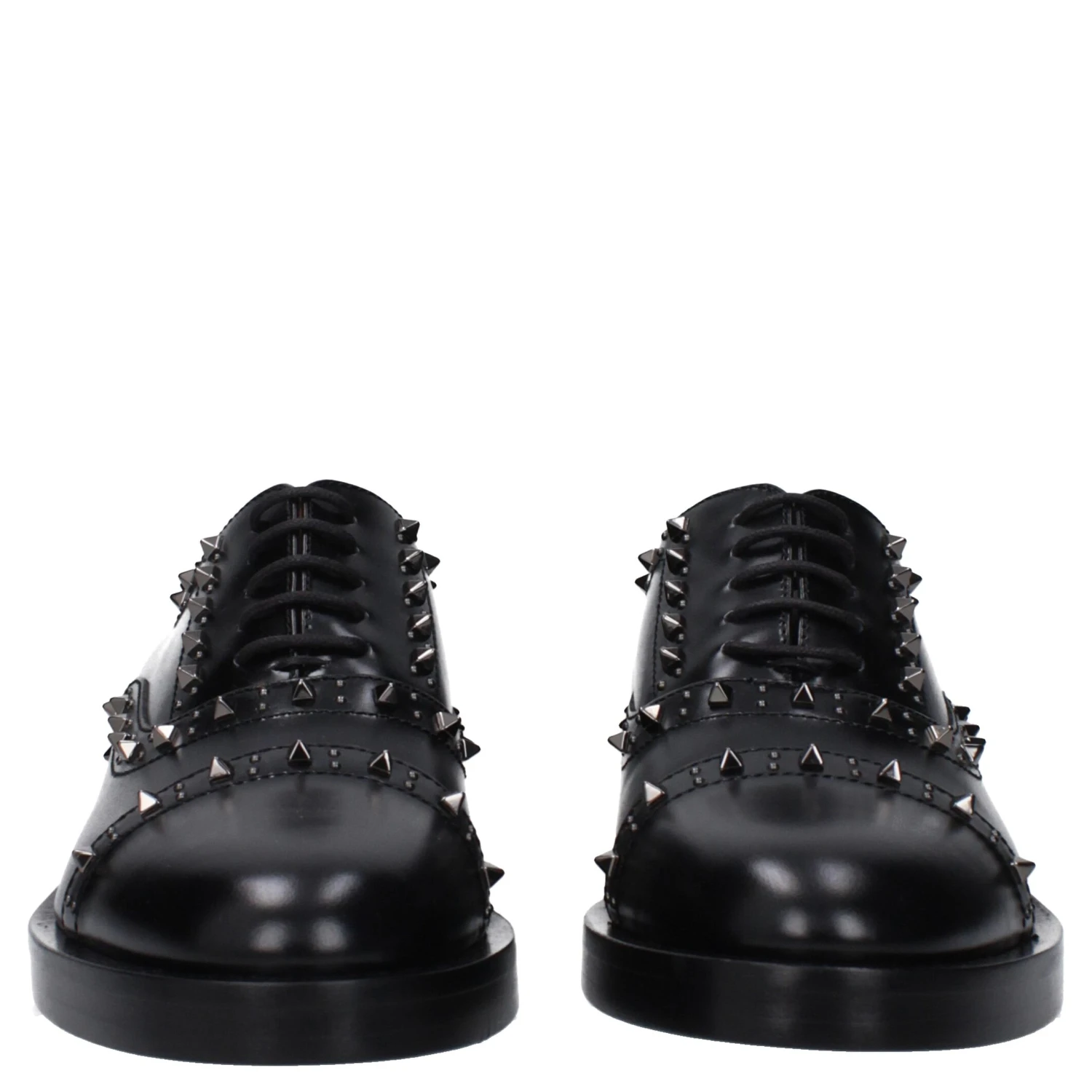 Black Leather Oxfords And Derbies