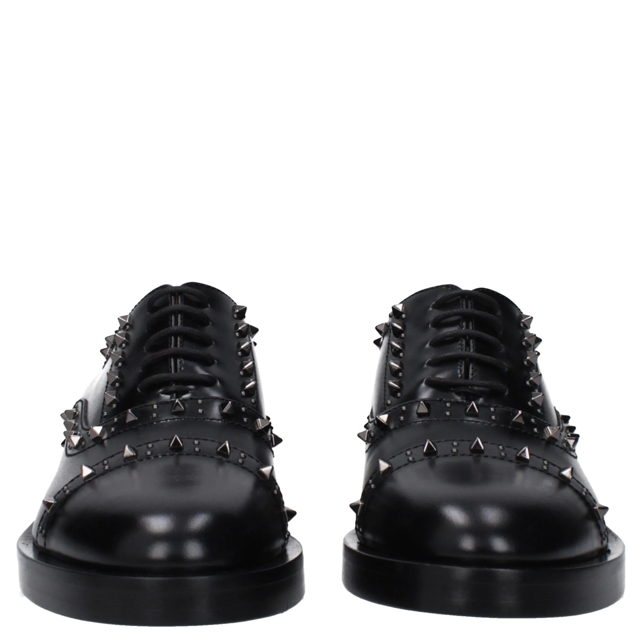 Black Leather Oxfords And Derbies