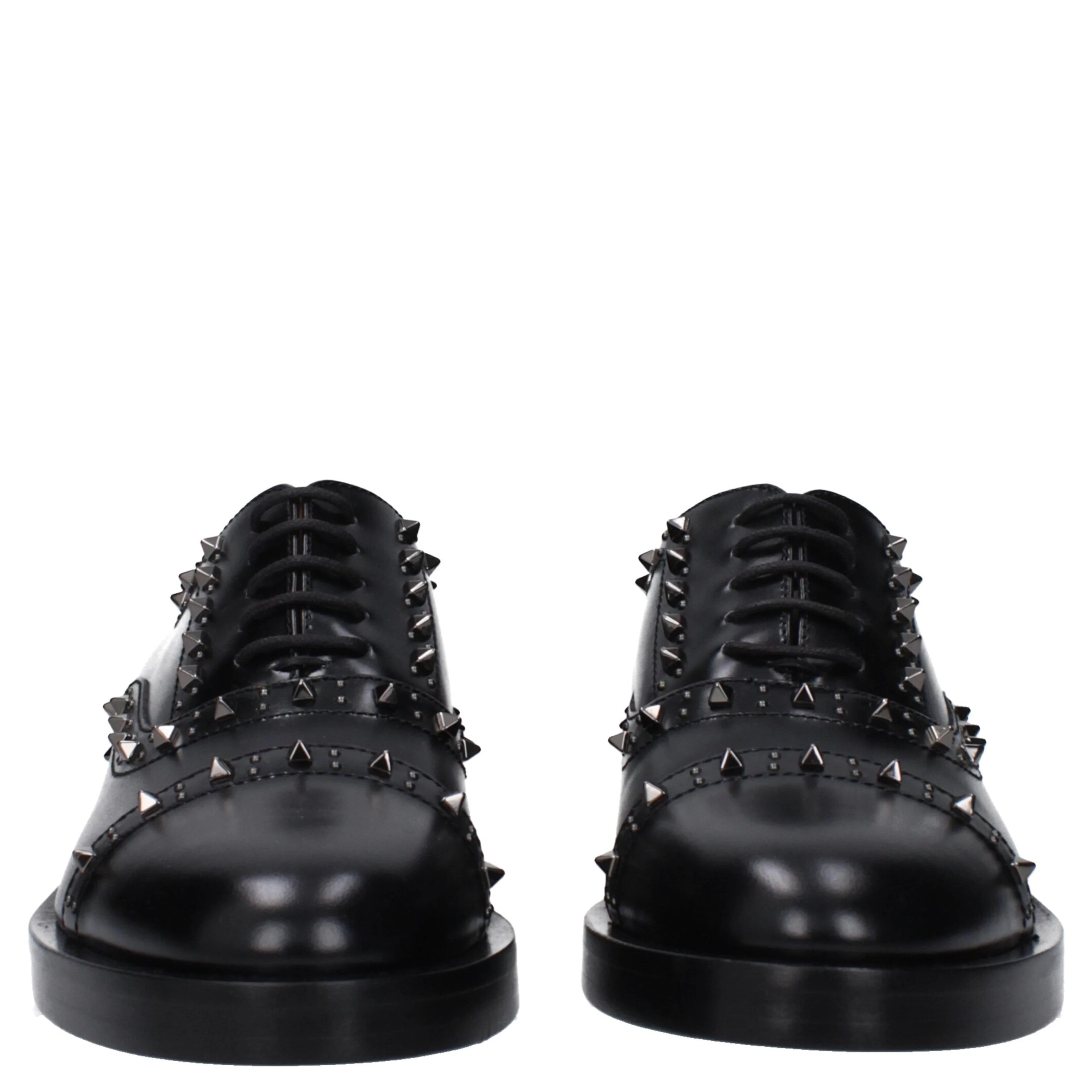 Black Leather Oxfords And Derbies