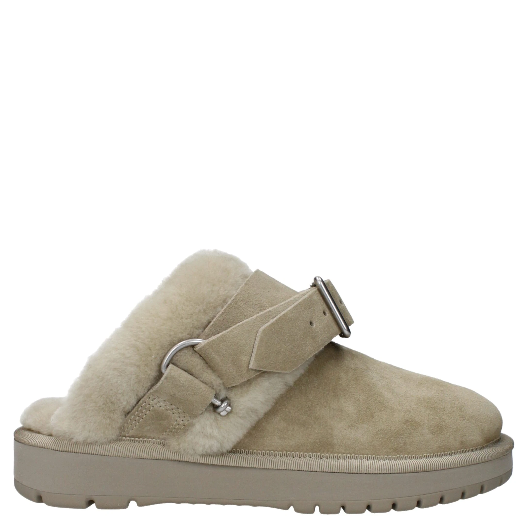 Green Leather Slippers