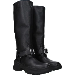 Black Leather Boots