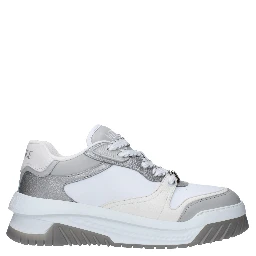 White Leather Chunky Sneakers