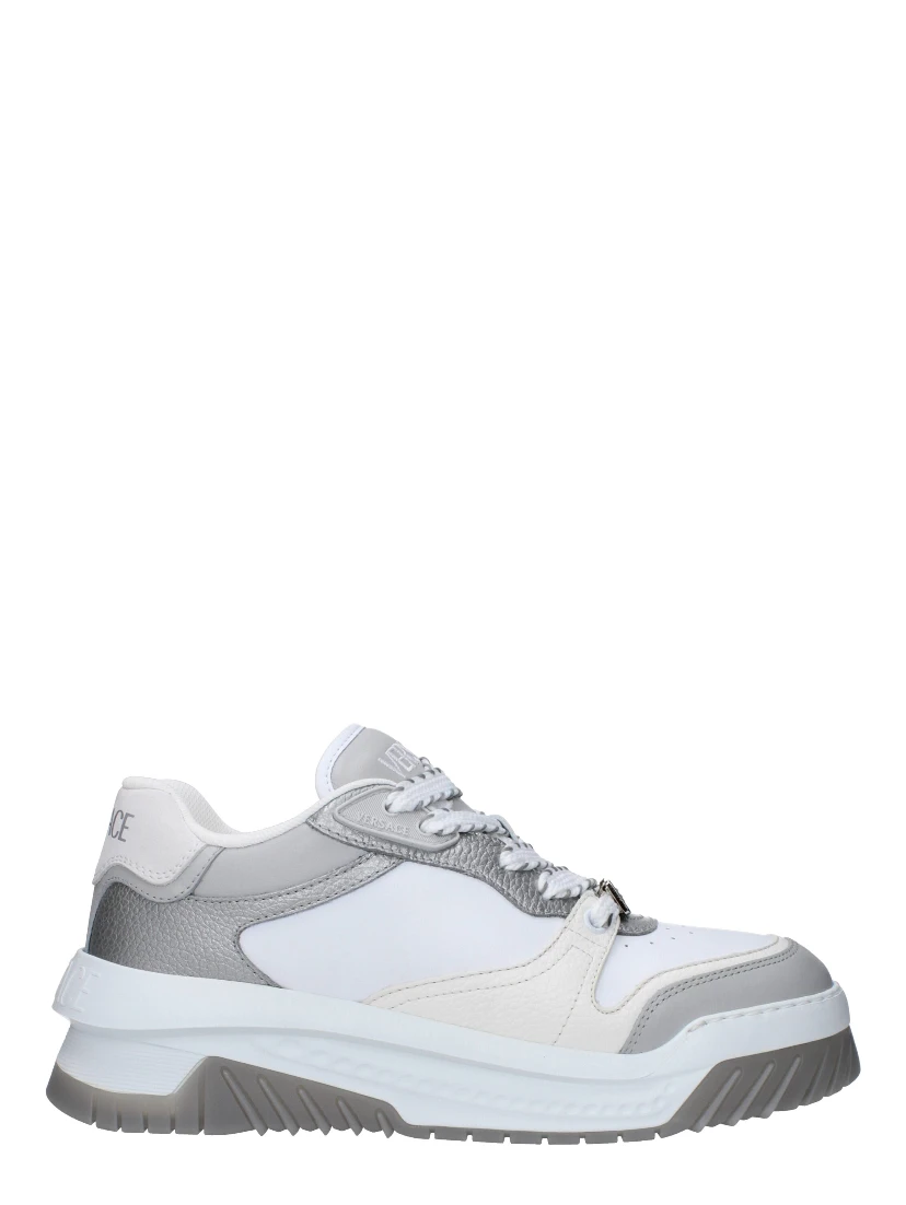 White Leather Chunky Sneakers