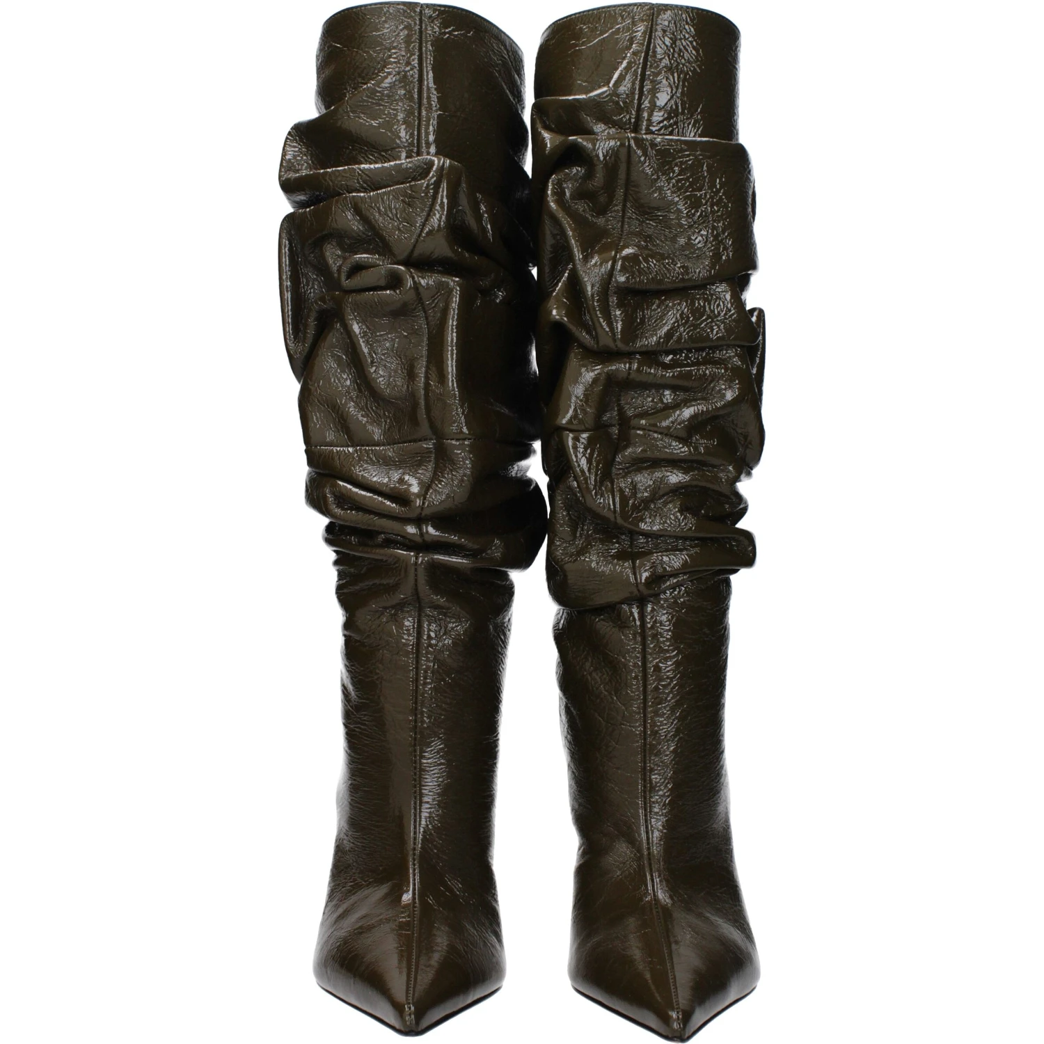 Green Leather Boots