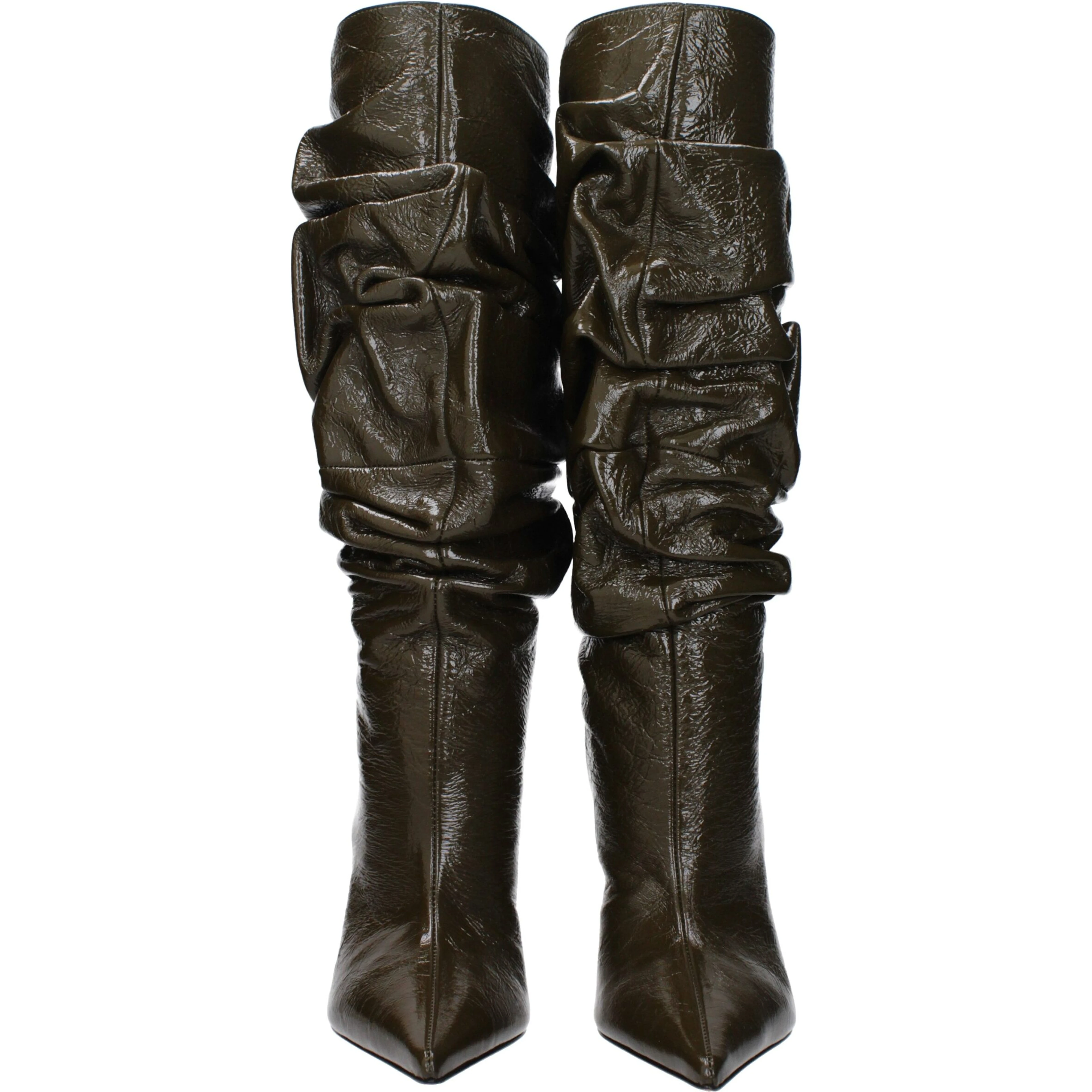 Green Leather Boots