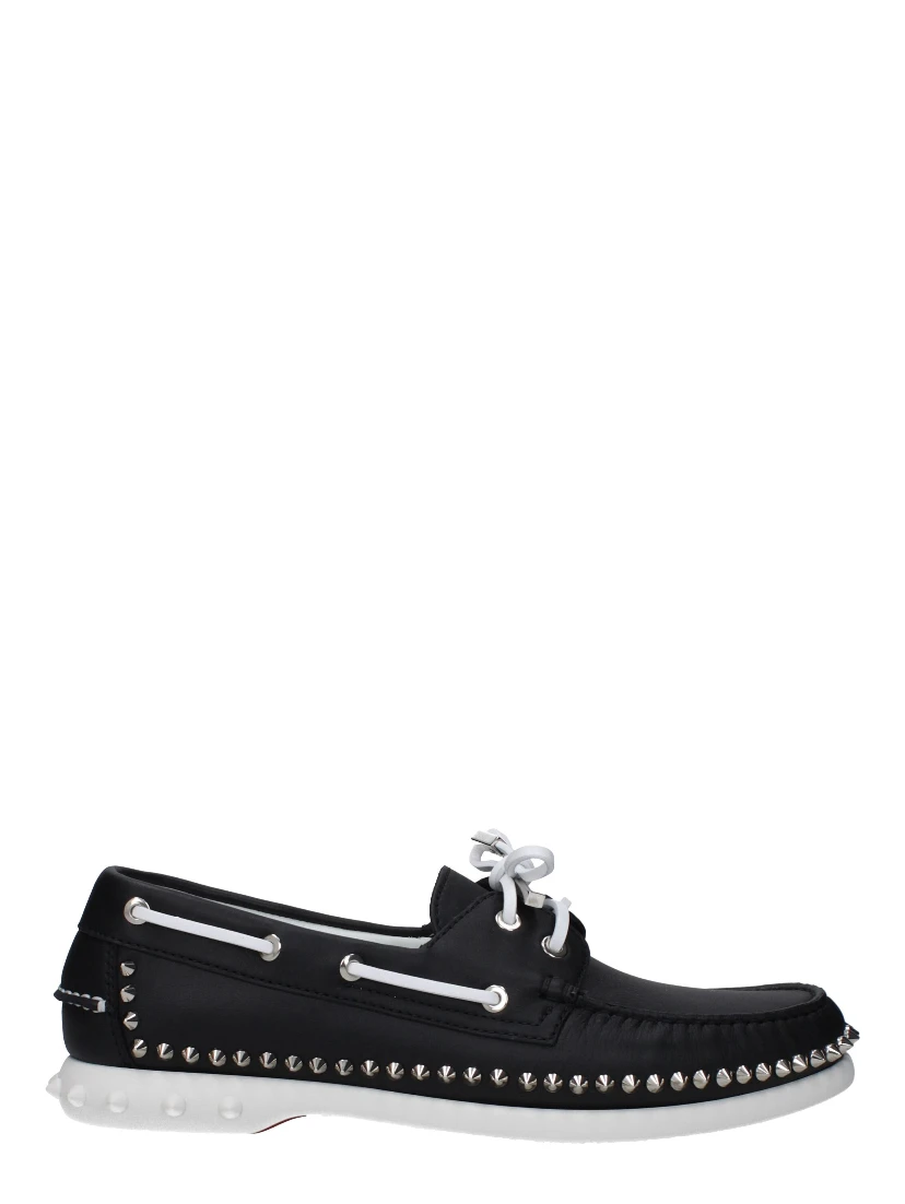 Black Leather Slip-On Loafers