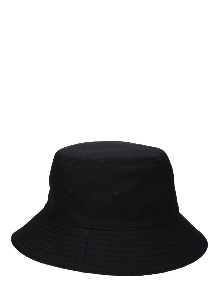 Black Fabric Bucket Hat