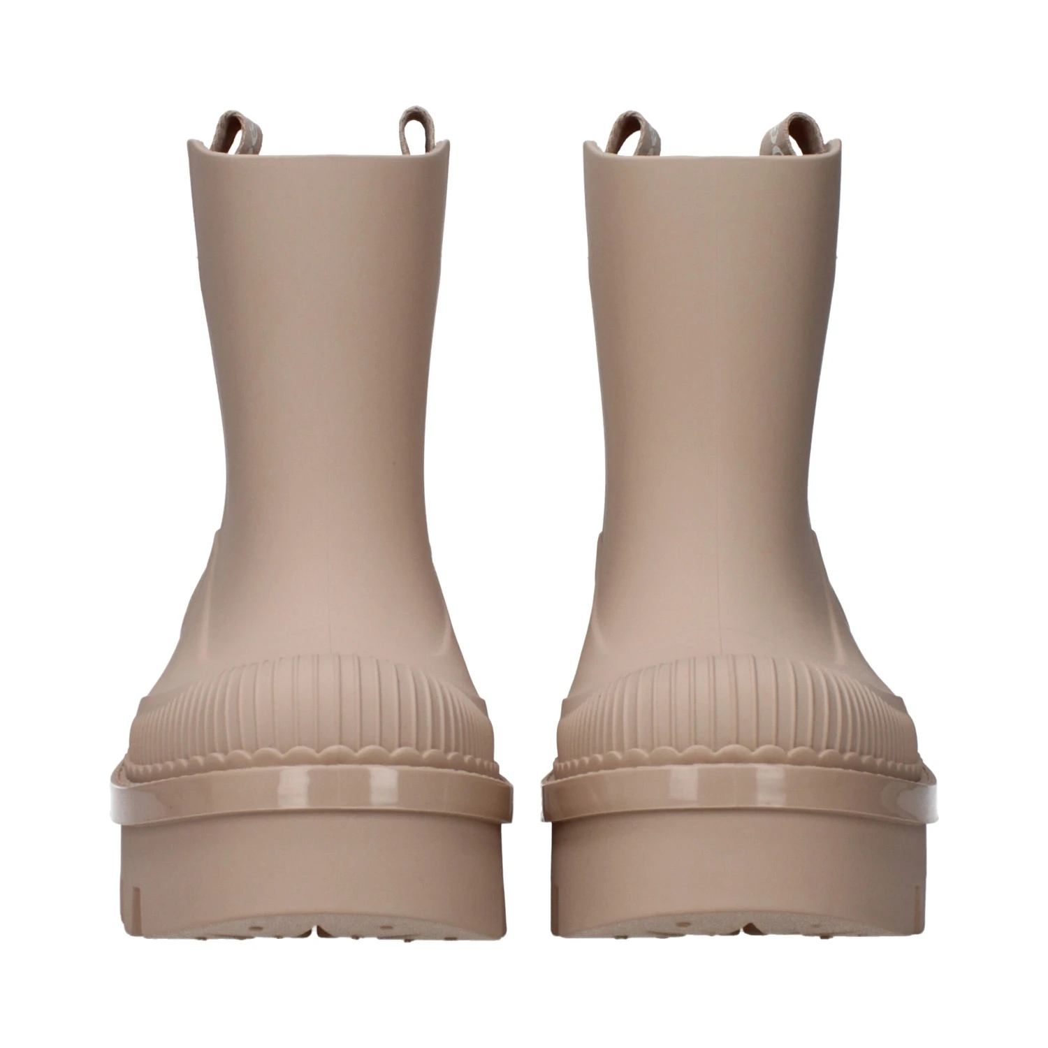 Pink Cotton Ankle Boots