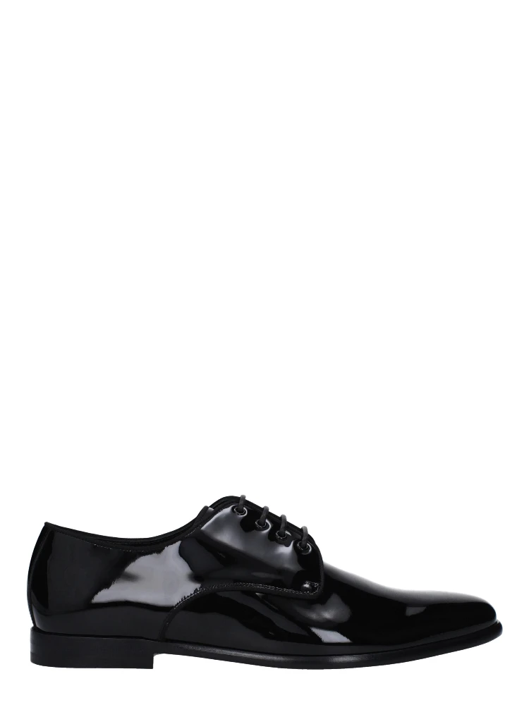 Black Leather Oxfords And Derbies