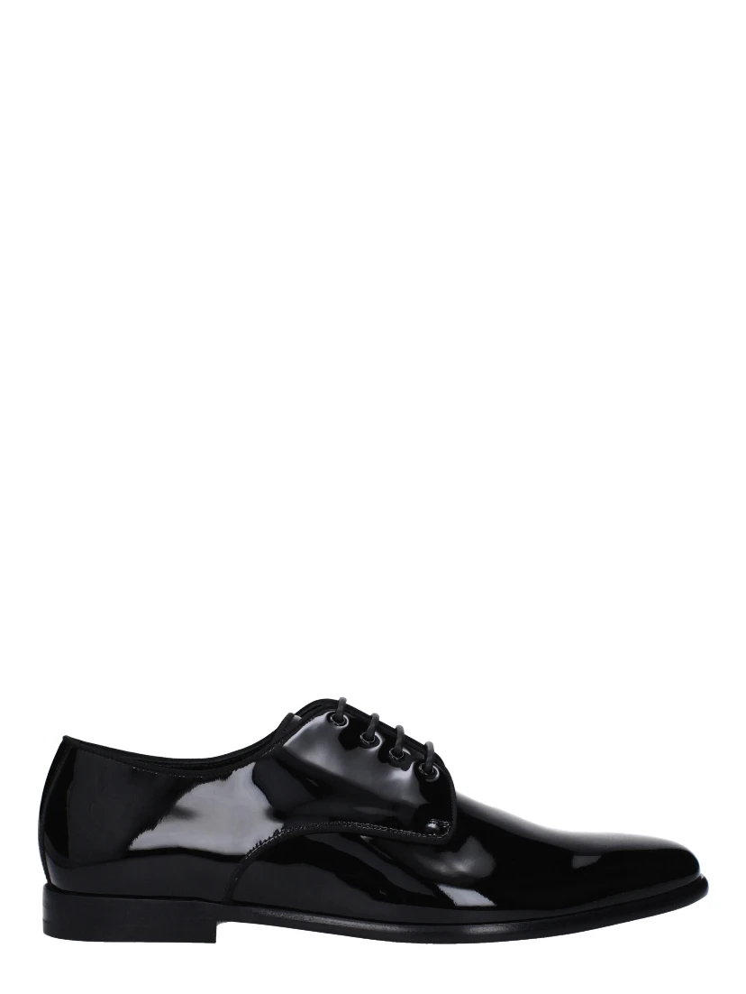 Black Leather Oxfords And Derbies