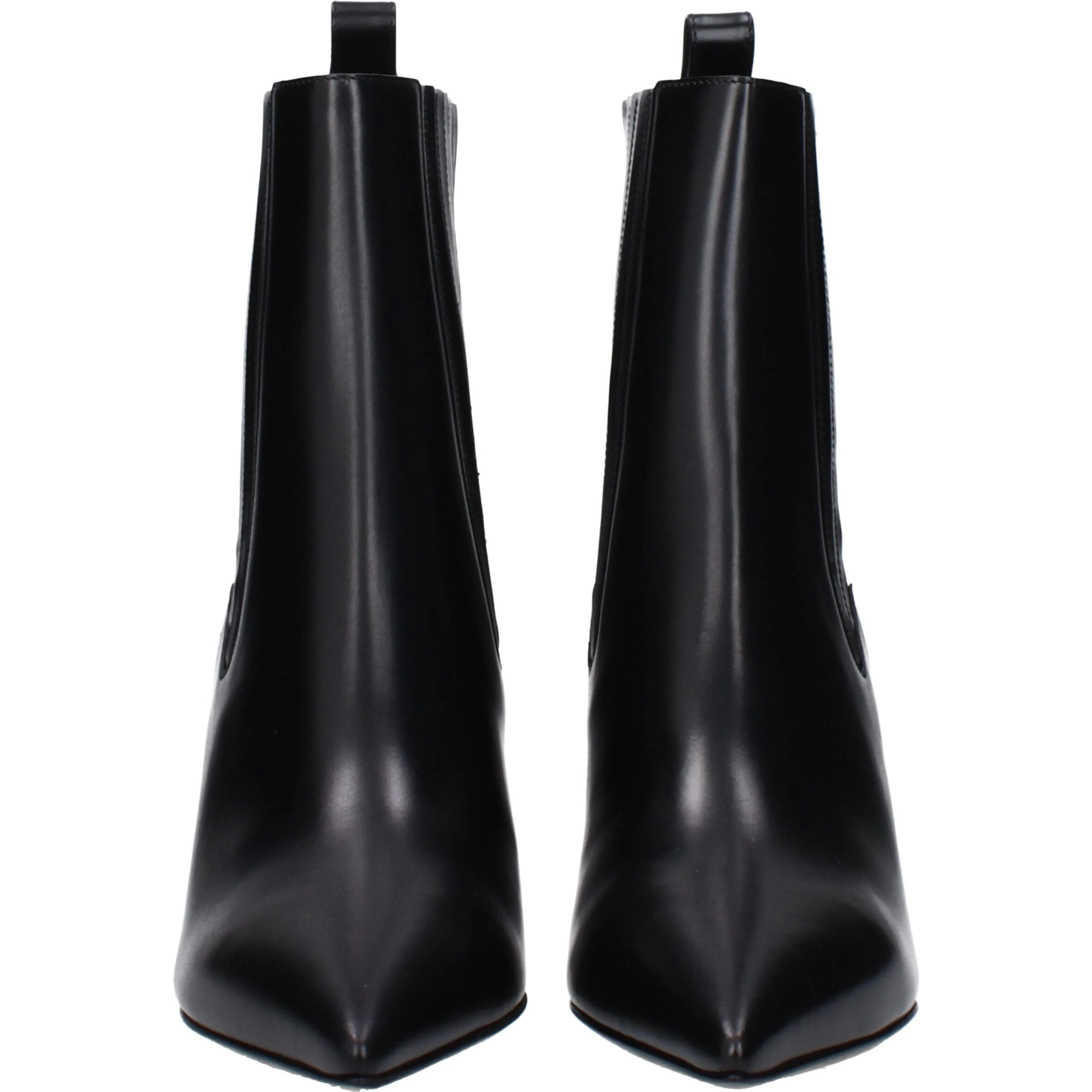 Black Leather Ankle Boots